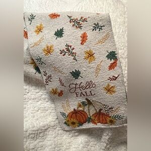 🎃🍁-“Hello Fall” Embroidered Table Runner-🍁🎃
